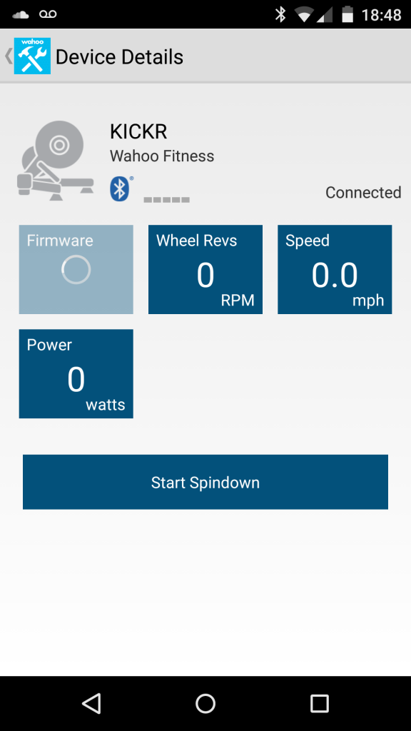 Utility app pre spin down